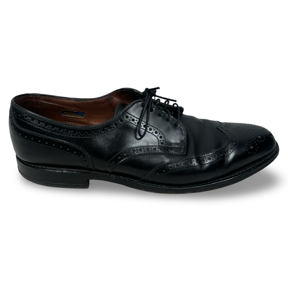Allen Edmonds Concord Wingtip Dress Shoes‎ Men’s 10.5 A Black Leather Lace Up